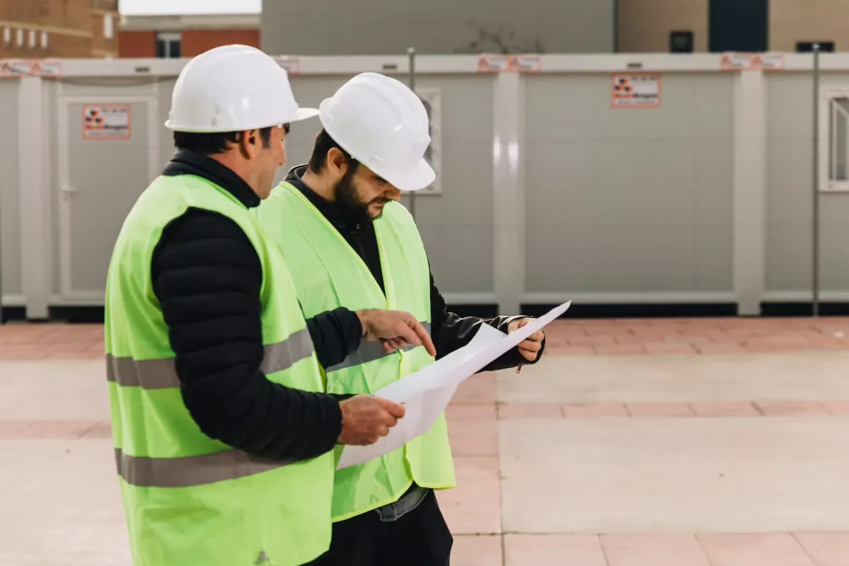 Field team working on site commissioning